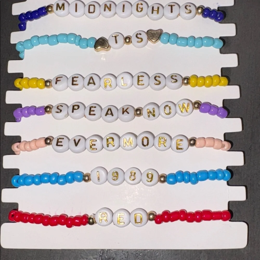 Taylor Swift Friendship Bracelets Colorful Beaded Kids Bracelets Set